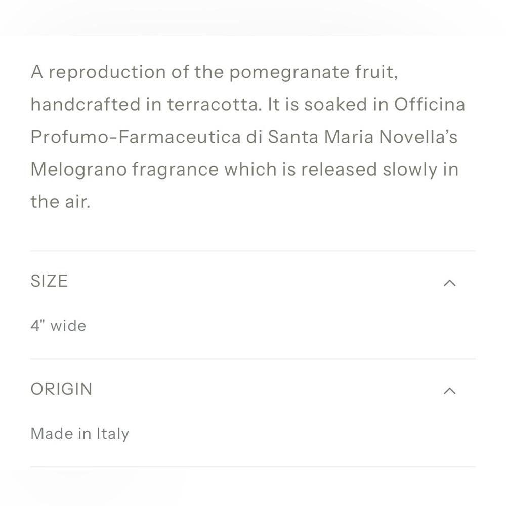 SANTA MARIA NOVELLA 🍑 Melograno in scented terracotta, new never used - Picture 4 of 13